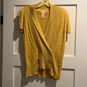 Tulle pointelle sweater